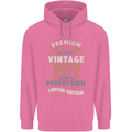 Premium Vintage 51st Birthday 1972 Mens 80% Cotton Hoodie Azelea