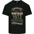 Premium Vintage 51st Birthday 1972 Mens Cotton T-Shirt Tee Top Black