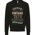 Premium Vintage 53rd Birthday 1970 Mens Sweatshirt Jumper Black