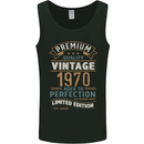 Premium Vintage 53rd Birthday 1970 Mens Vest Tank Top Black