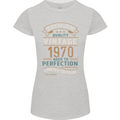 Premium Vintage 53rd Birthday 1970 Womens Petite Cut T-Shirt Sports Grey