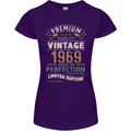 Premium Vintage 54th Birthday 1969 Womens Petite Cut T-Shirt Purple