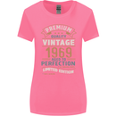 Premium Vintage 54th Birthday 1969 Womens Wider Cut T-Shirt Azalea