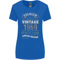 Premium Vintage 54th Birthday 1969 Womens Wider Cut T-Shirt Royal Blue