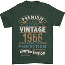Premium Vintage 55th Birthday 1968 Mens T-Shirt 100% Cotton Forest Green