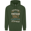 Premium Vintage 56th Birthday 1967 Mens 80% Cotton Hoodie Forest Green