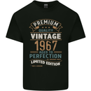 Premium Vintage 56th Birthday 1967 Mens Cotton T-Shirt Tee Top Black