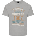 Premium Vintage 56th Birthday 1967 Mens Cotton T-Shirt Tee Top Sports Grey
