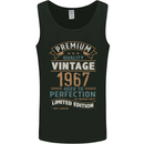 Premium Vintage 56th Birthday 1967 Mens Vest Tank Top Black