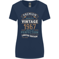 Premium Vintage 56th Birthday 1967 Womens Wider Cut T-Shirt Navy Blue