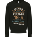 Premium Vintage 57th Birthday 1966 Mens Sweatshirt Jumper Black