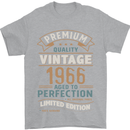 Premium Vintage 57th Birthday 1966 Mens T-Shirt 100% Cotton Sports Grey