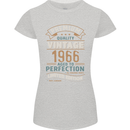 Premium Vintage 57th Birthday 1966 Womens Petite Cut T-Shirt Sports Grey