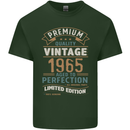 Premium Vintage 58th Birthday 1965 Mens Cotton T-Shirt Tee Top Forest Green