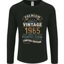 Premium Vintage 58th Birthday 1965 Mens Long Sleeve T-Shirt Black