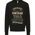 Premium Vintage 58th Birthday 1965 Mens Sweatshirt Jumper Black