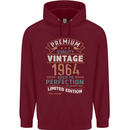 Premium Vintage 59th Birthday 1964 Mens 80% Cotton Hoodie Maroon
