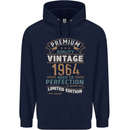 Premium Vintage 59th Birthday 1964 Mens 80% Cotton Hoodie Navy Blue