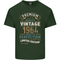 Premium Vintage 59th Birthday 1964 Mens Cotton T-Shirt Tee Top Forest Green