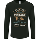Premium Vintage 59th Birthday 1964 Mens Long Sleeve T-Shirt Black