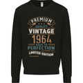 Premium Vintage 59th Birthday 1964 Mens Sweatshirt Jumper Black