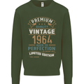 Premium Vintage 59th Birthday 1964 Mens Sweatshirt Jumper Forest Green