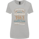 Premium Vintage 60th Birthday 1963 Womens Wider Cut T-Shirt Sports Grey