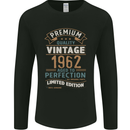 Premium Vintage 61st Birthday 1962 Mens Long Sleeve T-Shirt Black