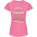 Premium Vintage 61st Birthday 1962 Womens Petite Cut T-Shirt Azalea