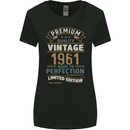 Premium Vintage 62nd Birthday 1961 Womens Wider Cut T-Shirt Black