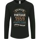 Premium Vintage 64th Birthday 1959 Mens Long Sleeve T-Shirt Black