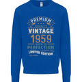 Premium Vintage 64th Birthday 1959 Mens Sweatshirt Jumper Royal Blue
