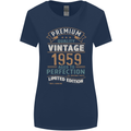 Premium Vintage 64th Birthday 1959 Womens Wider Cut T-Shirt Navy Blue