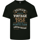 Premium Vintage 65th Birthday 1958 Mens Cotton T-Shirt Tee Top Black