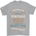 Premium Vintage 65th Birthday 1958 Mens T-Shirt 100% Cotton Sports Grey