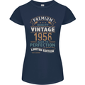 Premium Vintage 65th Birthday 1958 Womens Petite Cut T-Shirt Navy Blue