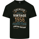 Premium Vintage 67th Birthday 1956 Mens Cotton T-Shirt Tee Top Black
