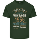 Premium Vintage 67th Birthday 1956 Mens Cotton T-Shirt Tee Top Forest Green