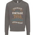 Premium Vintage 67th Birthday 1956 Mens Sweatshirt Jumper Charcoal
