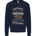 Premium Vintage 67th Birthday 1956 Mens Sweatshirt Jumper Navy Blue