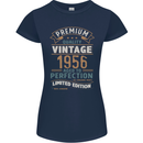 Premium Vintage 67th Birthday 1956 Womens Petite Cut T-Shirt Navy Blue