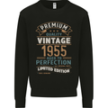 Premium Vintage 68th Birthday 1955 Mens Sweatshirt Jumper Black