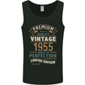 Premium Vintage 68th Birthday 1955 Mens Vest Tank Top Black