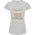 Premium Vintage 68th Birthday 1955 Womens Petite Cut T-Shirt Sports Grey