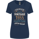 Premium Vintage 68th Birthday 1955 Womens Wider Cut T-Shirt Navy Blue