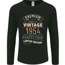 Premium Vintage 69th Birthday 1954 Mens Long Sleeve T-Shirt Black