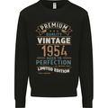 Premium Vintage 69th Birthday 1954 Mens Sweatshirt Jumper Black