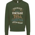 Premium Vintage 69th Birthday 1954 Mens Sweatshirt Jumper Forest Green