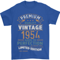 Premium Vintage 69th Birthday 1954 Mens T-Shirt 100% Cotton Royal Blue