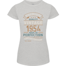 Premium Vintage 69th Birthday 1954 Womens Petite Cut T-Shirt Sports Grey